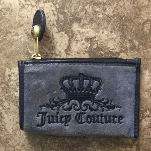 Juicy Couture Indigo Velvet Card Holder